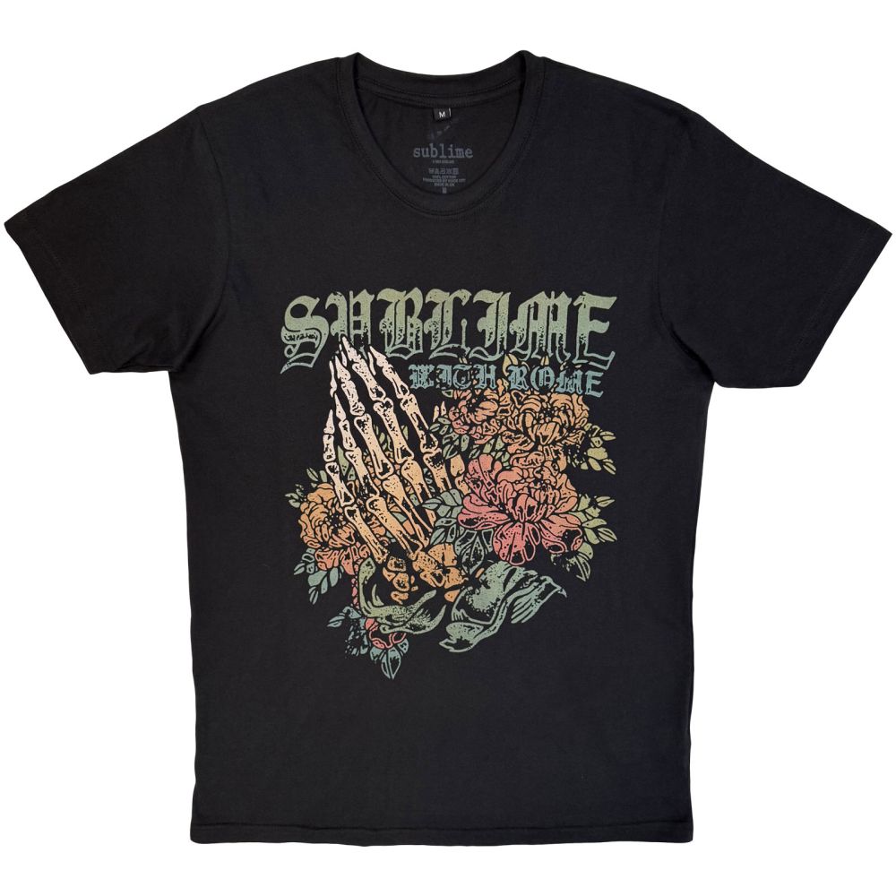 Sublime - Praying Hands Heren Tshirt - Zwart